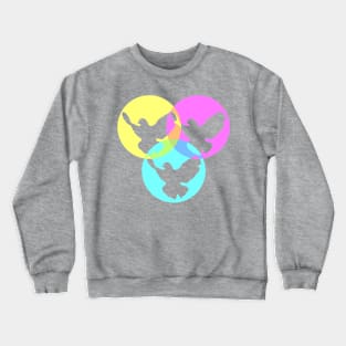 Transparent Peace Doves Crewneck Sweatshirt